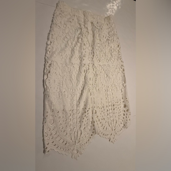 Chico's Dresses & Skirts - Chico's White Lace Midi Skirt